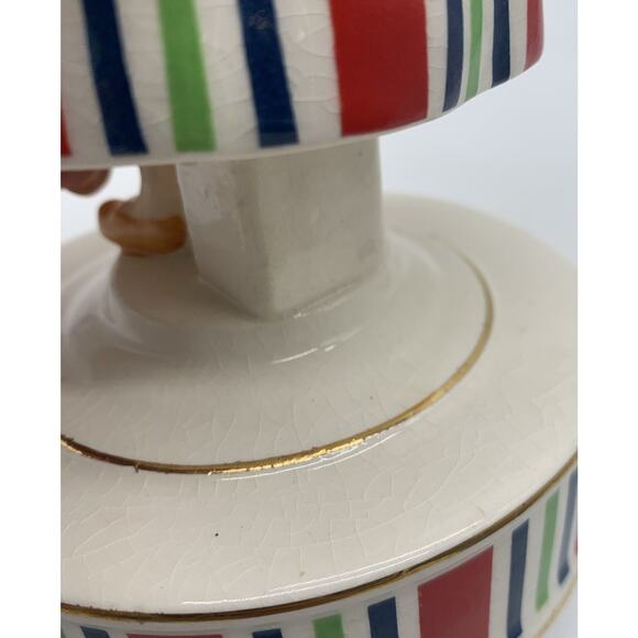 Vtg Schmid Dutch Girl Musical Figurine Tip To Through The Tulips Plays Crazing - Picture 7 of 7